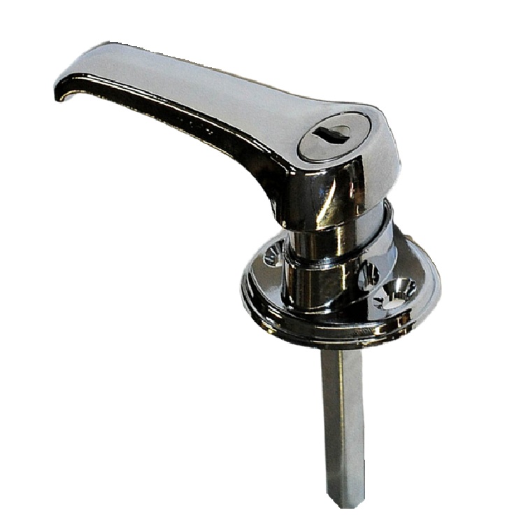 Locking L Handle Chrome Keye CH751 360 degree rotation