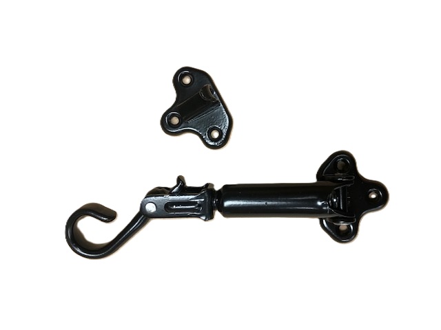 Hood Latch with Finger Loop Release and Catch Plate