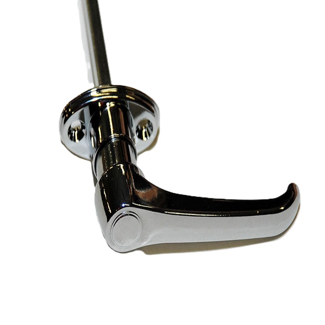 Heavy Duty Non Locking L Handle Chrome-Polar