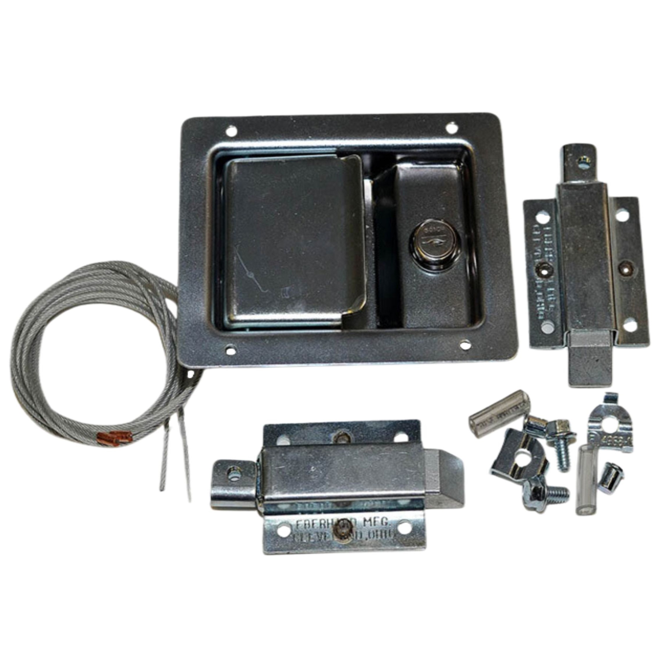 Locking Paddle Handle Latch Cable Control with Zinc Finish