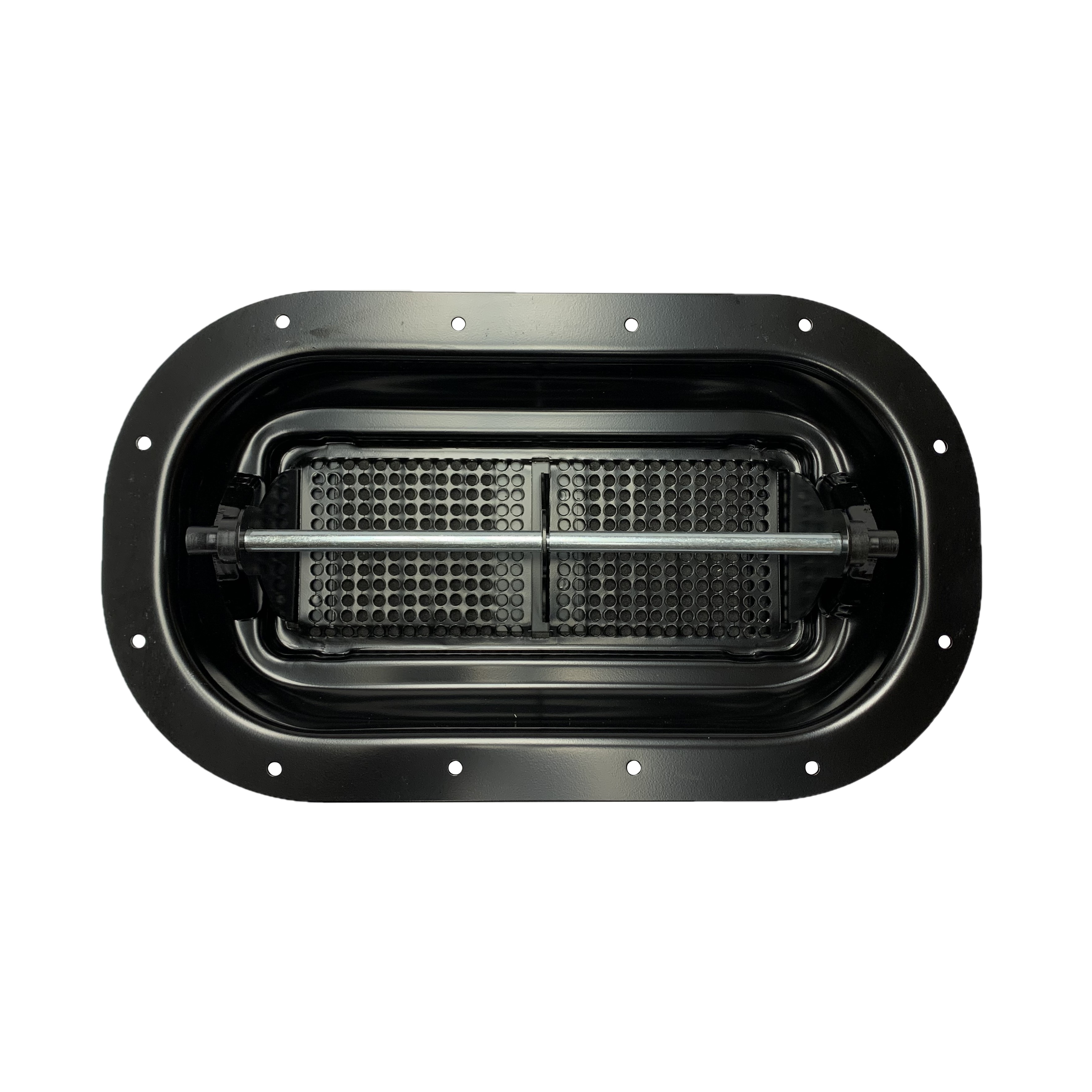 Black Powder Coat Truck Roof Vent with Gasket