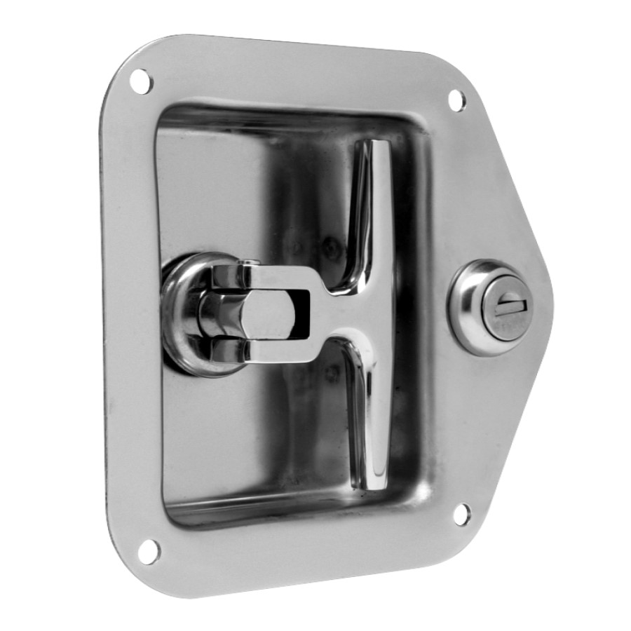 Locking T Handle Latch-Stainless Steel  Keyed CH 545